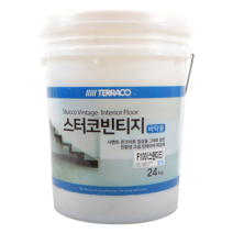 테라코 스터코 빈티지 노출 콘크리트 바닥용 24kg, F400(레드)
