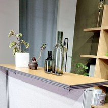진웅 사무실파티션 망플 우드 카운터 상판 선반, 60T