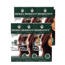 허바틴트 라이트 마호가니 체스넛 Herbatint Permanent Haircolor Gel 5M Light Mahogany Chestnut 135ml, 6팩
