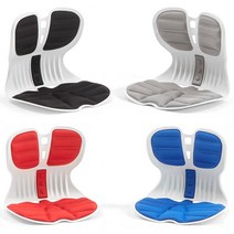 바른자세 등받이 학생 어린이허리 간이의자, 콤비체어(그레이)