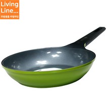 Living 네오플램 ECOLON 세라믹코팅 프라이팬 연두색 칼라 후라이팬 [20cm 24cm 선택], 24cm-그린, [ 1개 ]