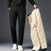 방한 오토바이 겨울 남성 양털 작업복 패딩바지