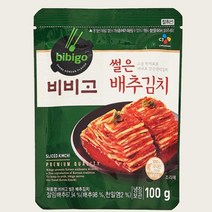 CJ더마켓 집반찬 집밥 가정식 자취템 탑티어 비비고 썰은배추김치 배추 총각 열무 국산 업소용 김치 100G 5개, 5세트