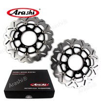 Arashi 1 쌍 CNC 플로팅 브레이크 디스크 로터 에 SUZUKI VZR1800N BOULEVARD M109R 1800cc 2006 2007 2008 - 2015 오토바이, 검정색