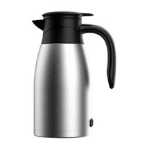 1400ML 차량용 온도 디스플레이 가열 전기포트 카포트 12V24V, 실버, 24V