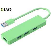 KIAQ USB3.0A 수-4xUSB3.0A 암 변환 어댑터 바퀴통 도킹 스테이션 그린, 1개