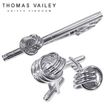 토마스베일리 넥타이핀/커프스 세트-매듭