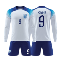 잉글랜드 케인 축구복 긴팔 유니폼 세트 가을용 국대 국가대표 상하의 보호대 양말