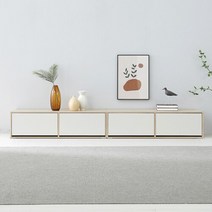 가이온 라인 2400 서랍형 거실장 세트, 메이플