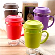글라스락 내열강화 에코컵380ml, 1개, 브라운(크라프트상자)