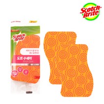 3M Dots NSx2 제로 스크래치 도트 수세미 2p, 단품, 단품