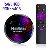 셋탑박스 셋톱박스 Lemfo-H96 맥스 스마트 Tv 박스 안드로이드 11 8K 디코드 비디오 2.4G 및 5.8G 와이파, CHINA_Eu 플러그 | 4G 64GB