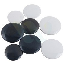 위라이즈 고무버튼 구멍캡 홀마감, 25파이/회색