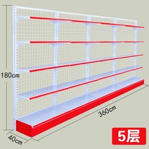 마트 편의점 곤도라 진열대 편의점 다층 과자 간식 상품 진열장 휴게실 베이커리 병원 약국, 단면 3.6m 길이 0.4m 너비 1.8m 높이 5층