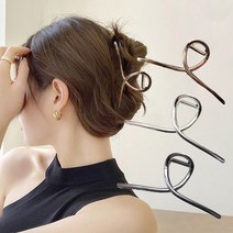 코욜하우키 [당일 무배] 여성 헤어 집게핀 대형 13cm 올림머리 핀 메탈 대왕 머리핀