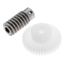 웜기어 40T 웜기어 휠 샤프트 키트 0.8 모듈러스 구멍 직경 12mm, 한개옵션0