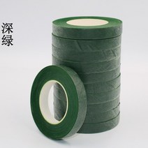 30 야드 자체 접착 꽃다발 꽃 줄기 테이프 인공 접목 수술 포장 꽃집 녹색 DIY 용품, 01 Dark Gren