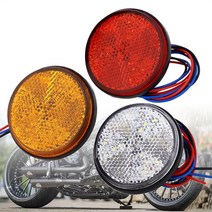 오토바이트레일러 바이크 자전거 트레일러 캐리어 24 LED 오토바이 브레이크 라이트 경고 램프 12V 트럭 트, 03 white light