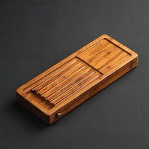 미니 대나무 다도 차판 다탁 배수기 다기 잔 보이차 녹차 심플, 미니 배수기 차판