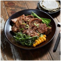 한우지애 별미 연잎 향 가득 연잎 왕갈비 2kg (돼지왕갈비 6대) 자취 혼밥 식사 간식 체중조절 도시락, 6개