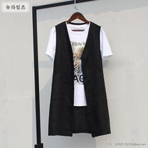 뉴타임즈 여성린넨조끼 린넨조끼 여성여름조끼 여성여름베스트 봄과 여름 린넨 조끼 여성 중간 길이