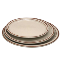 카페 빈티지 플레이트 디저트 스테이크 브런치 도자기 그릇 레트로 브라운 타원접시, 1호 9.75인치(ARB-006), 1개