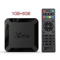 스마트 TV 박스 와이파이 구글 플레이어 유튜브 X96 안드로이드 10 올위너 H313 쿼드 코어 4K 60fps 1GB 8GB 셋톱 박스 X96Q 2GB 16GB, 9.Eu 플러그  1G8G
