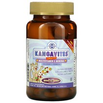 솔가 Kangavites 멀티비타민 및 미네랄 포뮬러 톡톡 튀는 베리 츄어블 120정, 5병