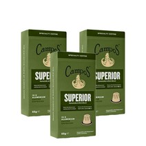 캄포스 수페리어 알루미늄 커피 캡슐 10개 Campos Superior Aluminium Coffee Capsules, 3팩