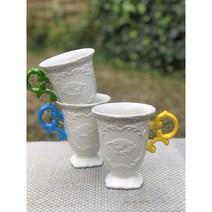 [셀레티] 아이웨어 머그컵 1P Seletti I-Wares Mug (옐로우/핑크/블루/그린/오렌지/골드 색상선택) 영국직배송, 그린