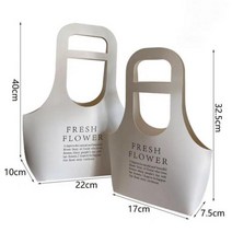 꽃포장지 종이 선물포장 휴대용 꽃 상자 장미 포장 상자 포장지 가방 선물 상자 꽃 가게 결, White-17x7.5x32.5cm