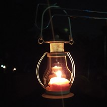 아이보리 차박 남포등 호롱불 랜턴 램프 캠핑 텐트 티라이트, 1개