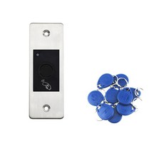 지문인식기 생체 인식 지문 RFID 도어 잠금 액세스 제어 시스템 독립형 컨트롤러 금속 판독기, 02 F99 with 10 tags