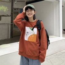 HQINT 여자 니트 긴팔 니트티 가을 봄 겨울 여자니트 오버핏 여자니트티 루즈핏 긴팔티 단추 데일리 사계절 기본 빅사이즈 ZA-18908