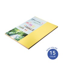 아이엠문구 4절 색상지 에코카드15색(혼합) 50매 카드지 초대장 안내장 북커버 초청장 종이
