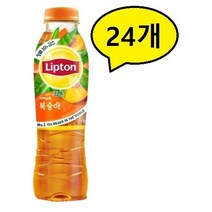 HUQ 롯데칠성)립톤 아이스티 복숭아 500ml 1박스(24개) 주스/음료/복숭아맛주스/아이스티/복숭아아이스티, 24개