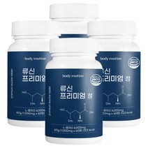 바디루틴 류신 단백질 타블렛 프리미엄 정 1000mg, 60정, 4개