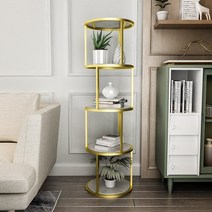 인테리어장식장 북유럽 거실 골드 선반 장식장, A