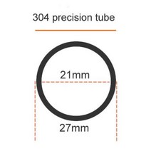 파이프 304 스테인리스강 정밀 내부 외부 광택 외경 27mm 내경 25mm 24mm 23mm 공차 0.05mm, 3.27x3mm - 500mm