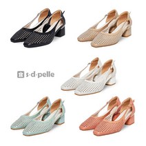 에스디펠레 세련된 소가죽 펀칭 샌들