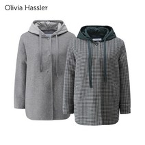 [올리비아하슬러] 후드 탈착 핸드메이드 자켓
