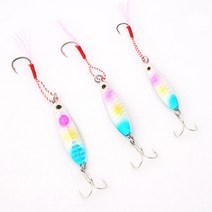 히트존 쇼어지깅 메탈지그 무지개 10g 15g 20g (고등어 삼치 갈치 우럭 놀래미 광어 볼락 낚시), 메탈지그_무지개_15g