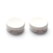 조이스틱 부품 게임용 오락실 스위치 닌텐도 게임 스틱 호환 부속품 2 pcs 교체 회색 조이스틱 썸스틱 원형 패드 캡 2ds 3ds 3ds xl, 하얀