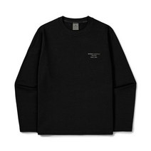 국내백화점 스노우피크 테크 레터링 긴팔 티셔츠 Black