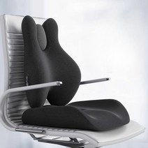 의자형안마기 사무실 온돌찜 허리 마사지기 쿠션, 항온 온찜질 모델 다크 그레이