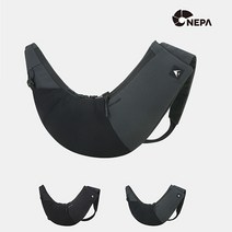 네파 NEPA 송파점 남녀공용 사용자의 스타일에 따라 슬링백 바디색 등 다용도로 사용 가능 - 정면 포켓 적용 되어 작은 사이즈의 물통 수납 가능 SP, BLACK(199)