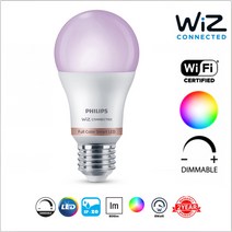 PHILIPS 위즈 LED RGB 컬러 전구 8W Wi-Fi 스마트 조명