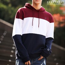 하트비트 레체벨 후드티 베이직핏 배색 긴팔 티셔츠 커플룩 단체복 남자 여자 남여공용 커플티 빅사이즈 단체티