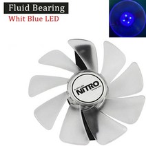사파이어 rx470 rx590 rx580 rx480 rx570 니트로 스페셜 에디션 팬 95mm cf1015h12d rx 590 580 480 470 570 gpu 쿨러 팬, 파란색 led - 팬