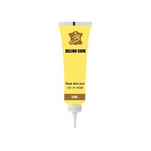 가죽 수선 수리 복원 20ml 젤 컬러 클리너 가정용 청소 자동차 시트 보완 보수 크림 페이스트, 노란색
